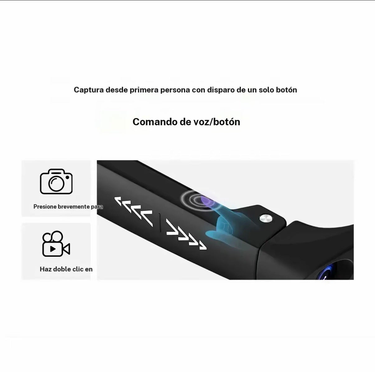 Gafas inteligentes con cámara HD