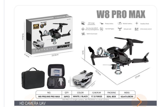 Dron con doble cámara 4K +
Maletín Gratis